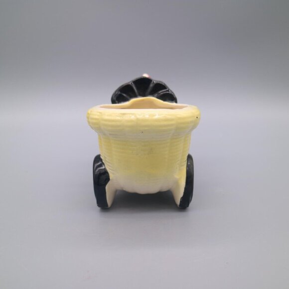 Vintage Shafford #4179 Rooster Pulling Cart Planter Hand Decorated Japan - Picture 3 of 7